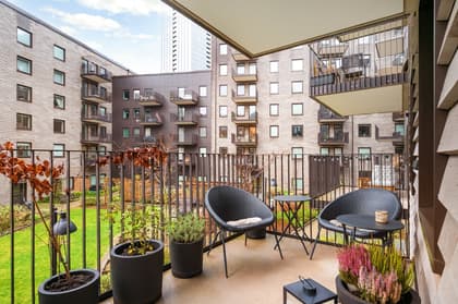 Balkong eller utsiktsbild