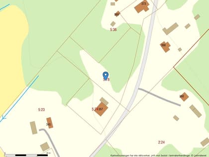 Illustrerad karta över fastigheten eller området