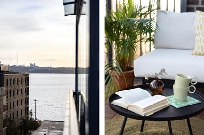 Balkong eller utsiktsbild