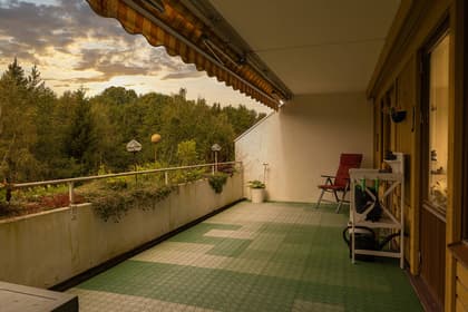 Balkong eller utsiktsbild