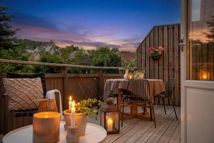 Balkong eller utsiktsbild