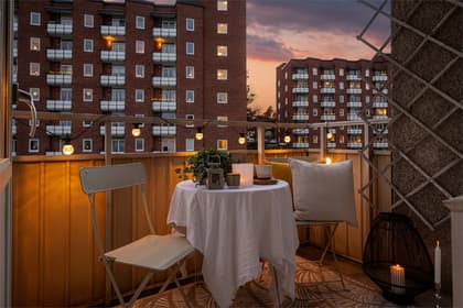 Balkong eller utsiktsbild