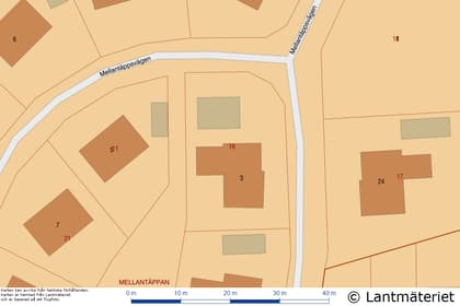 Illustrerad karta över fastigheten eller området