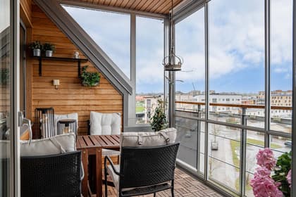 Balkong eller utsiktsbild