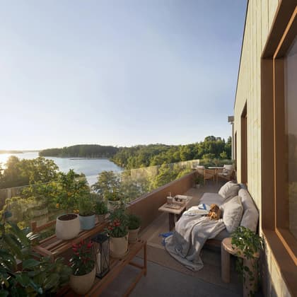 Balkong eller utsiktsbild