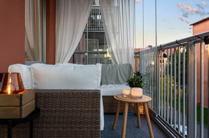 Balkong eller utsiktsbild