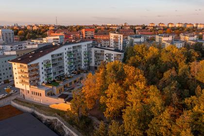 Balkong eller utsiktsbild
