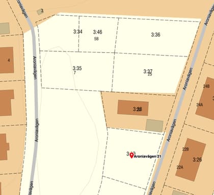 Illustrerad karta över fastigheten eller området