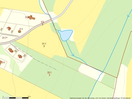 Illustrerad karta över fastigheten eller området