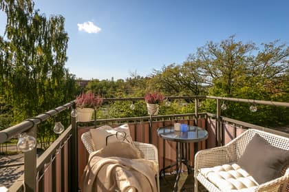 Balkong eller utsiktsbild