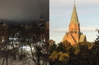 Balkong eller utsiktsbild