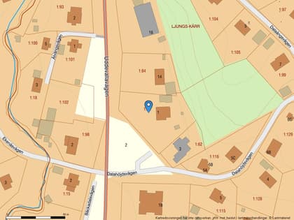 Illustrerad karta över fastigheten eller området