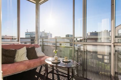 Balkong eller utsiktsbild