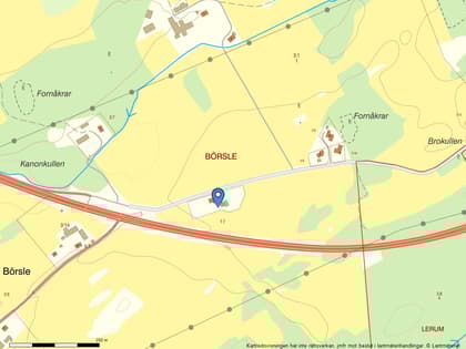 Illustrerad karta över fastigheten eller området