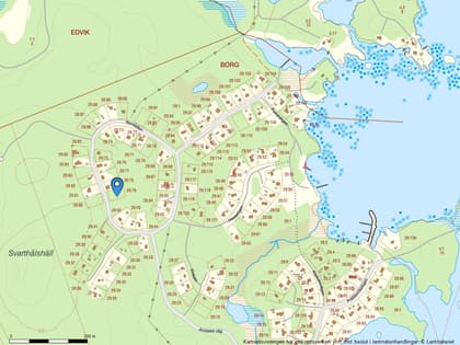Illustrerad karta över fastigheten eller området