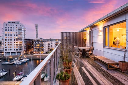 Balkong eller utsiktsbild