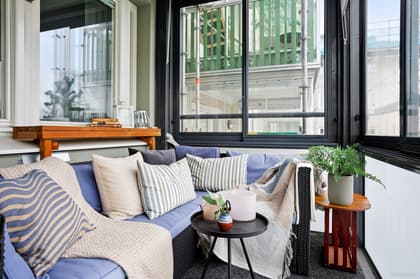 Balkong eller utsiktsbild