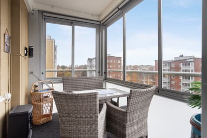 Balkong eller utsiktsbild