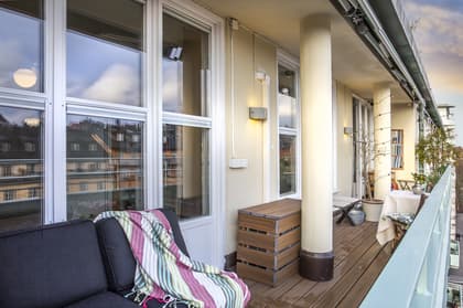 Balkong eller utsiktsbild