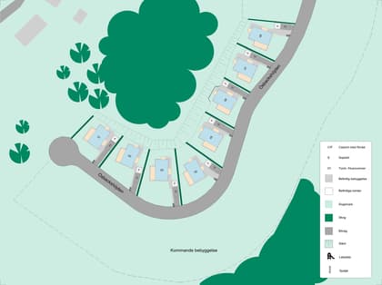 Illustrerad karta över fastigheten eller området