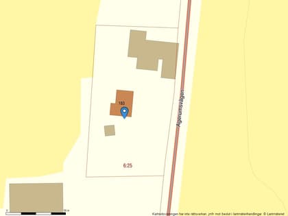 Illustrerad karta över fastigheten eller området