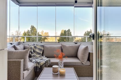 Balkong eller utsiktsbild