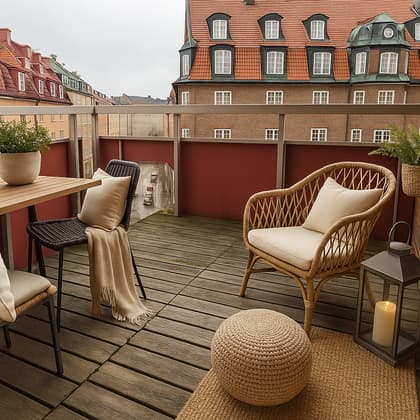 Balkong eller utsiktsbild