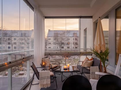 Balkong eller utsiktsbild