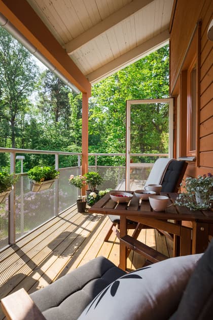 Balkong eller utsiktsbild