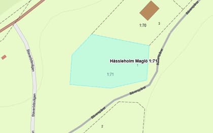 Illustrerad karta över fastigheten eller området