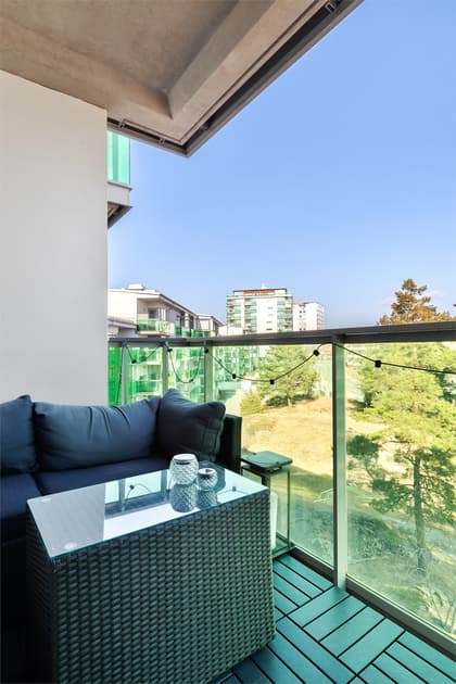 Balkong eller utsiktsbild