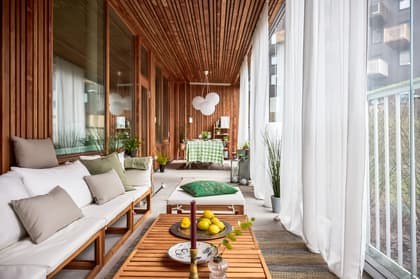 Balkong eller utsiktsbild