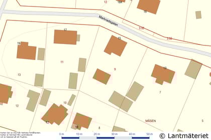 Illustrerad karta över fastigheten eller området