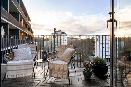 Balkong eller utsiktsbild