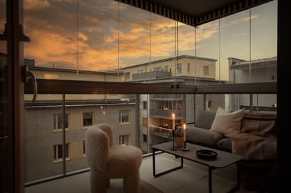 Balkong eller utsiktsbild