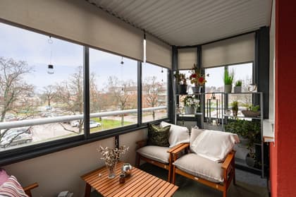 Balkong eller utsiktsbild