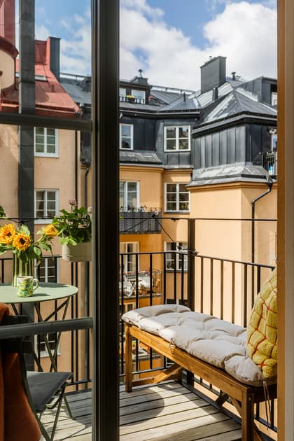 Balkong eller utsiktsbild