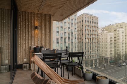 Balkong eller utsiktsbild