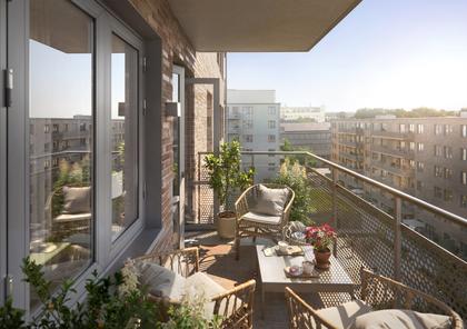 Balkong eller utsiktsbild