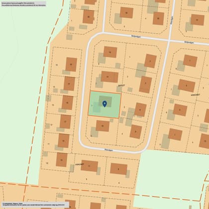 Illustrerad karta över fastigheten eller området