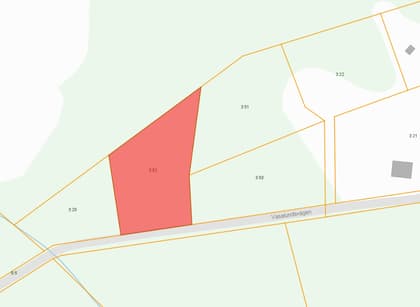 Illustrerad karta över fastigheten eller området