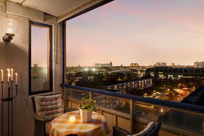 Balkong eller utsiktsbild