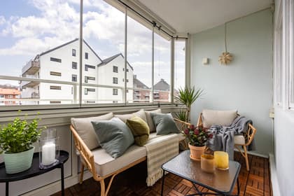 Balkong eller utsiktsbild