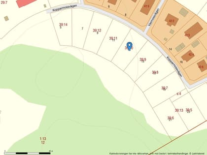 Illustrerad karta över fastigheten eller området