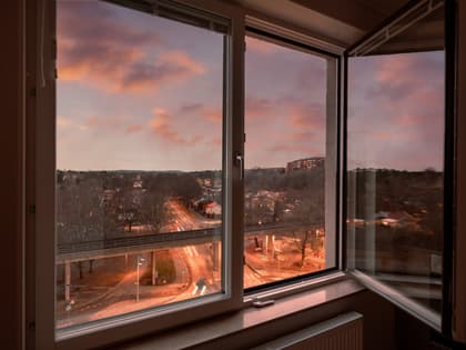 Balkong eller utsiktsbild