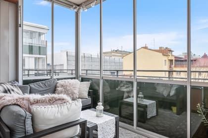 Balkong eller utsiktsbild