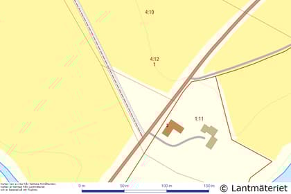 Illustrerad karta över fastigheten eller området