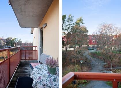 Balkong eller utsiktsbild