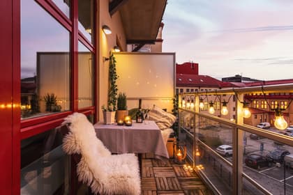 Balkong eller utsiktsbild