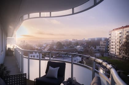 Balkong eller utsiktsbild